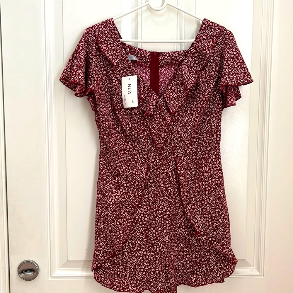 Floral Flounce Romper
